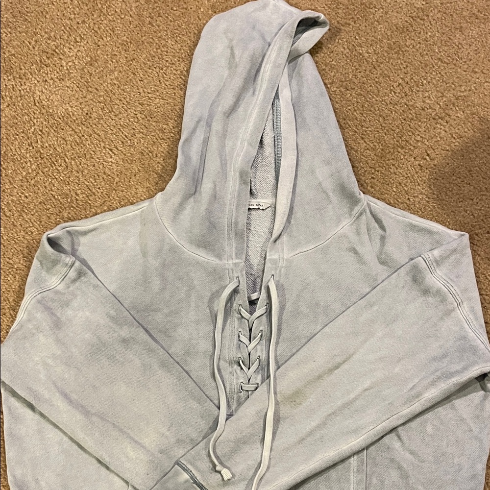 American Eagle Heather Gray Hoodie